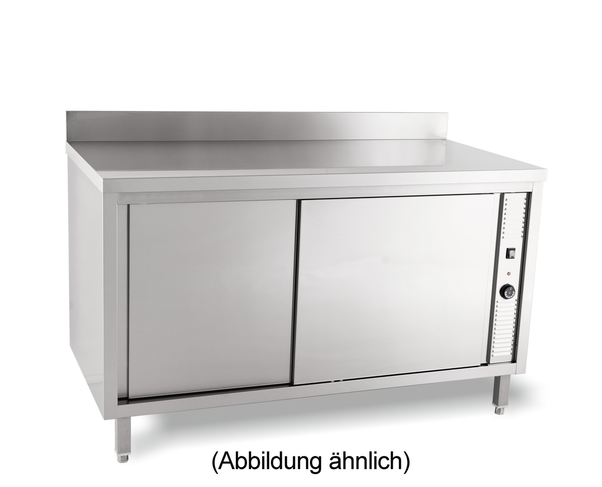 Wärmeschrank mit Flügeltüren mit 50 mm Aufkantung 1200 x 700 x 850 mm