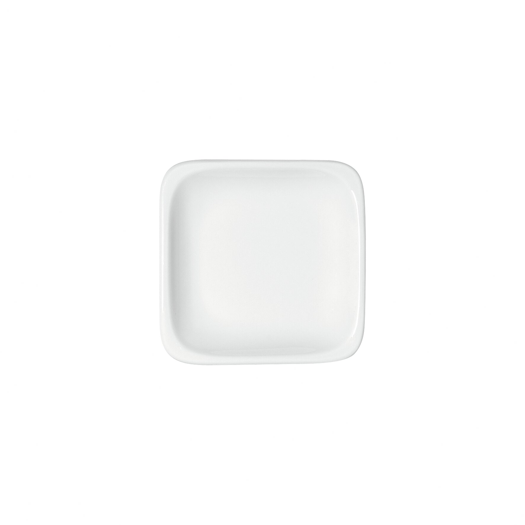 Teller flach quadratisch 95 x 95 mm