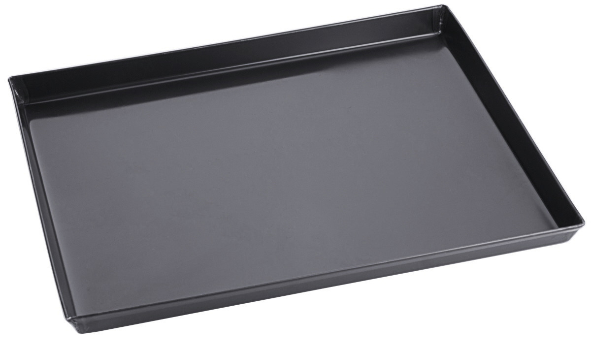 Pizzablech quadratisch 500 x 500 x 30 mm Schwarzblech