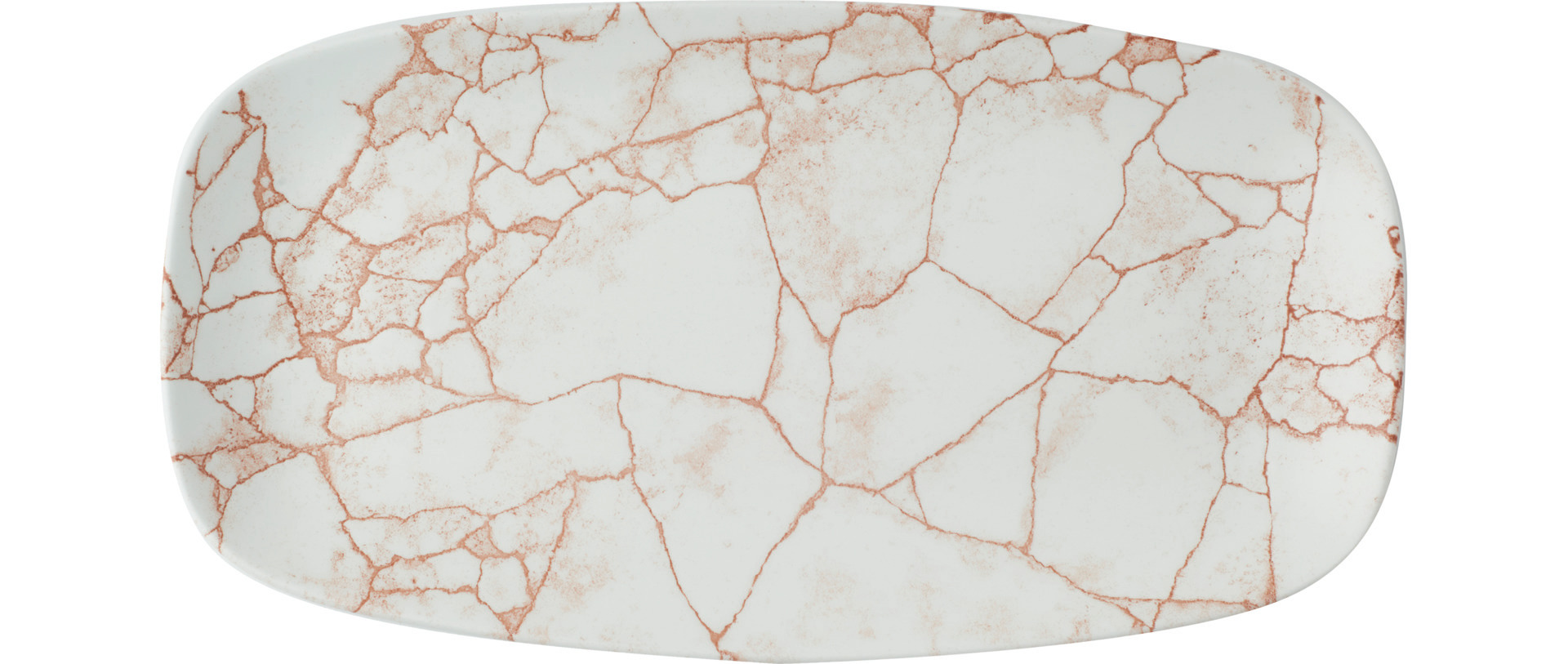 Platte rechteckig 298 x 153 mm Kintsugi Coral