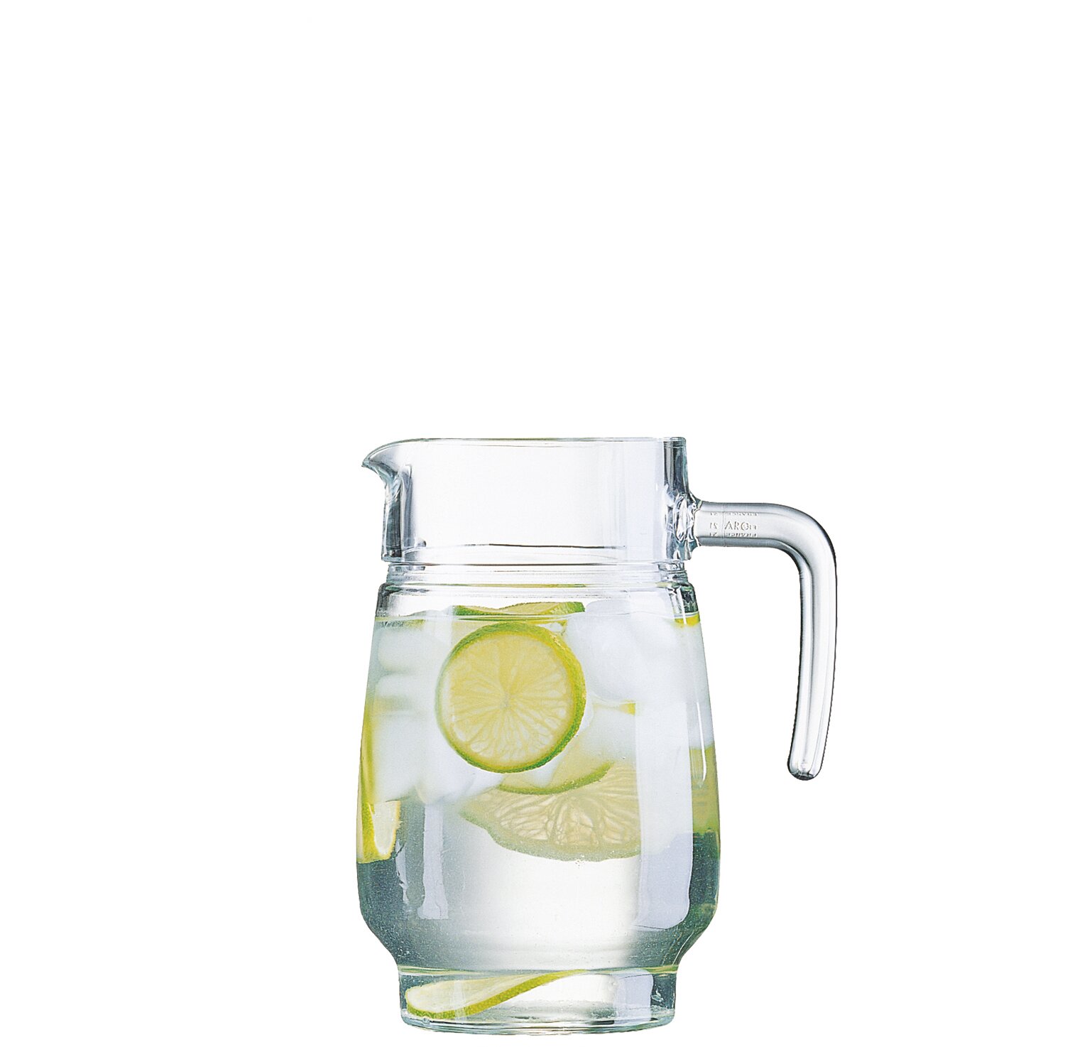 Weinkrug mit Henkel 120 mm / 1,60 l transparent