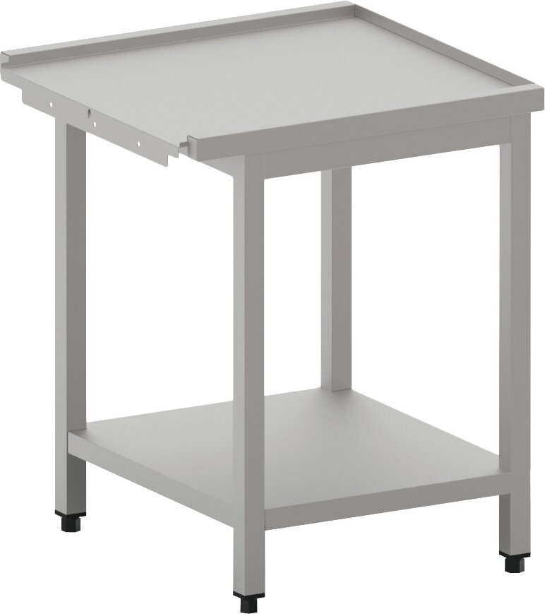Ablauftisch links / rechts mit Ablagebord, ohne Spritzblech, 1200 mm