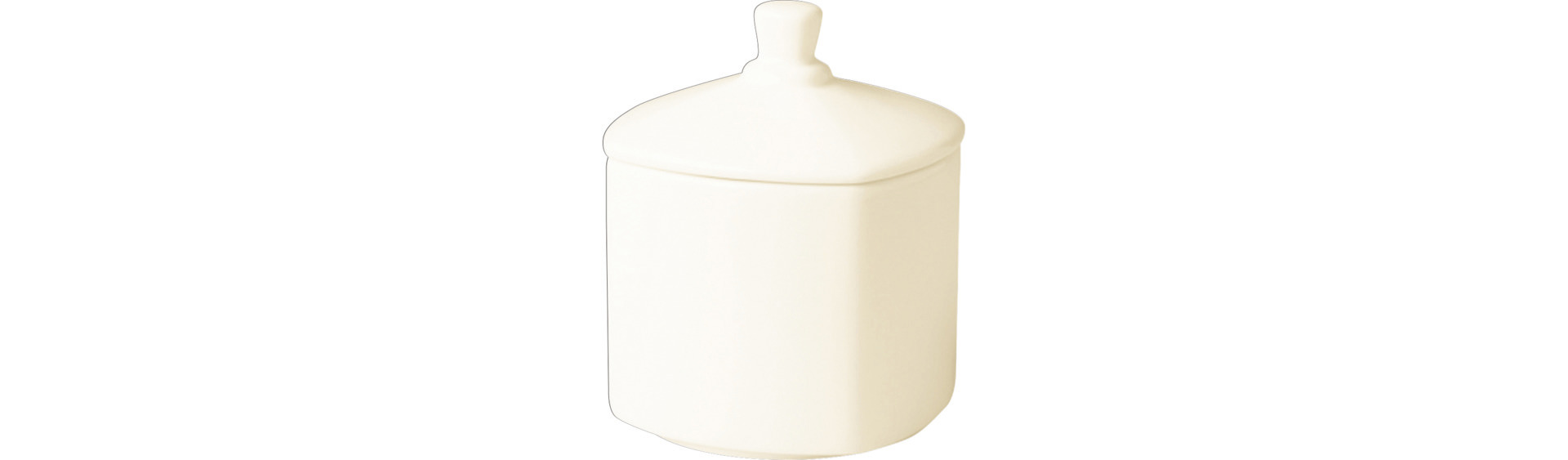 Zuckerdose mit Deckel 0,25 l crème