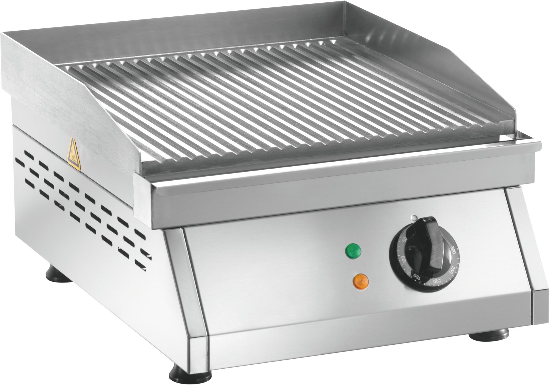 Elektro-Grillplatte gerillt 1 Heizzone 400 x 500 x 200 mm