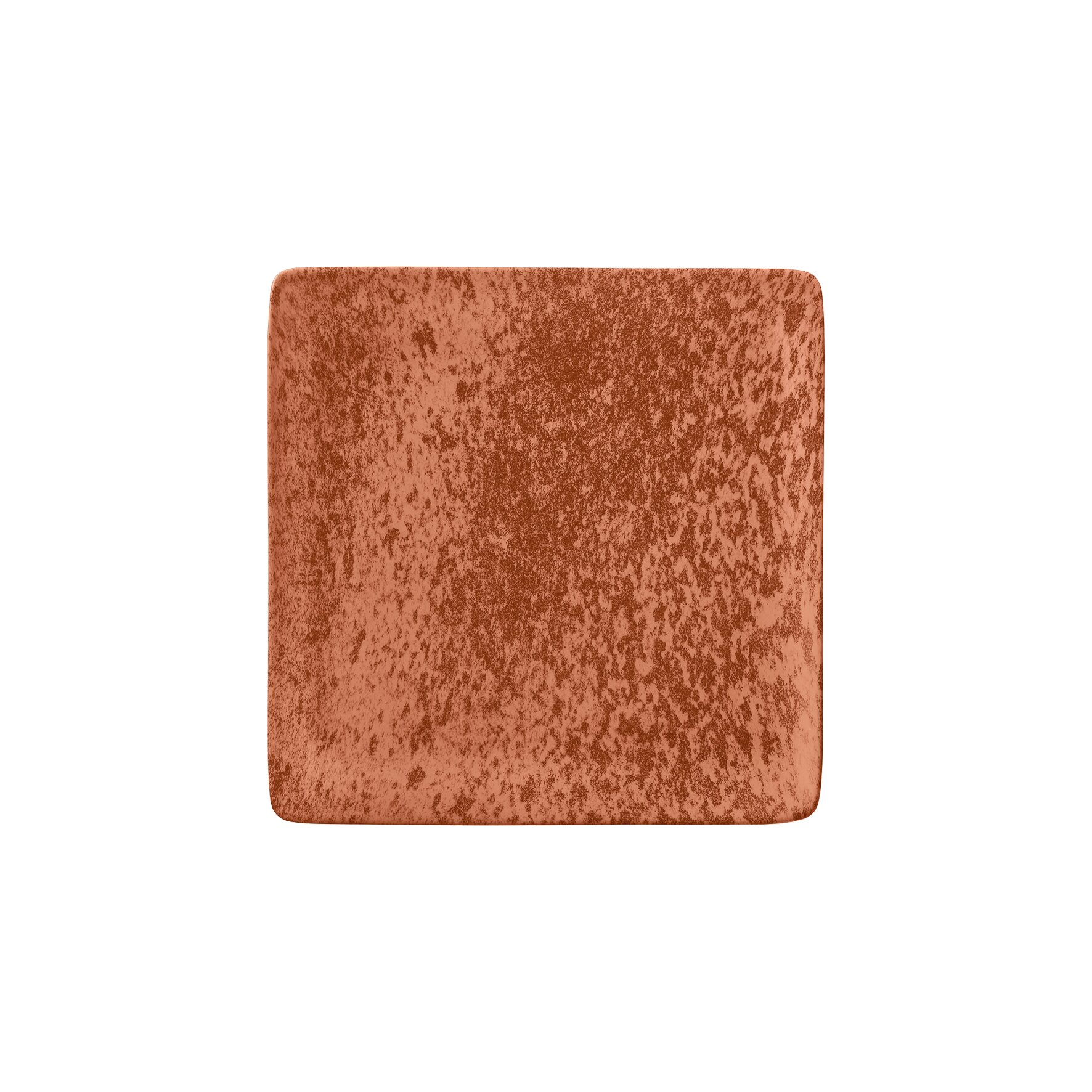 Teller flach quadratisch 215 x 215 mm orange