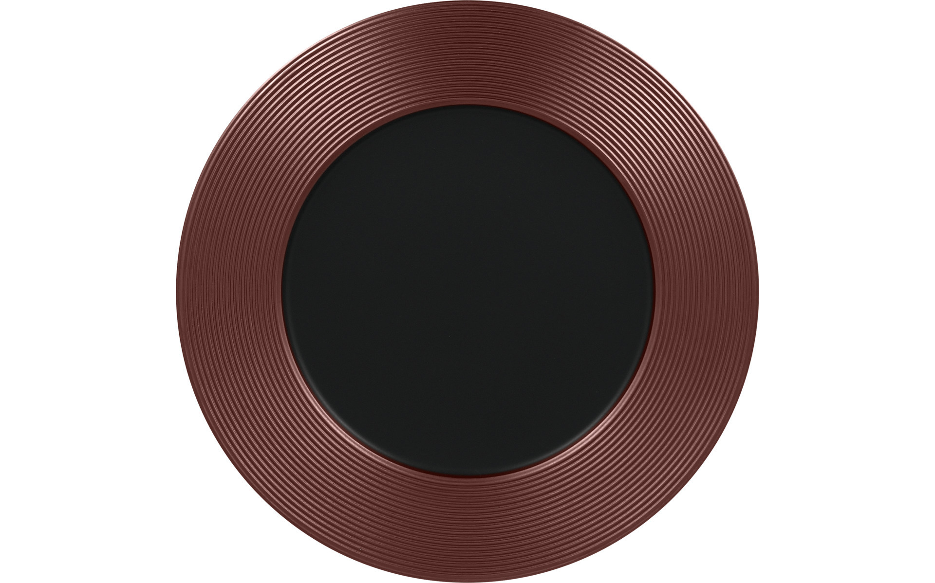 Teller flach 270 mm schwarz / bronze