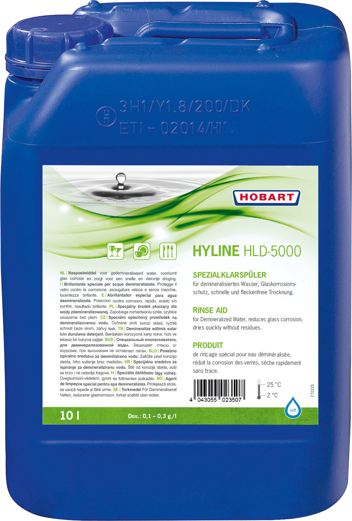 Spezialklarspüler Hyline 10,00 l