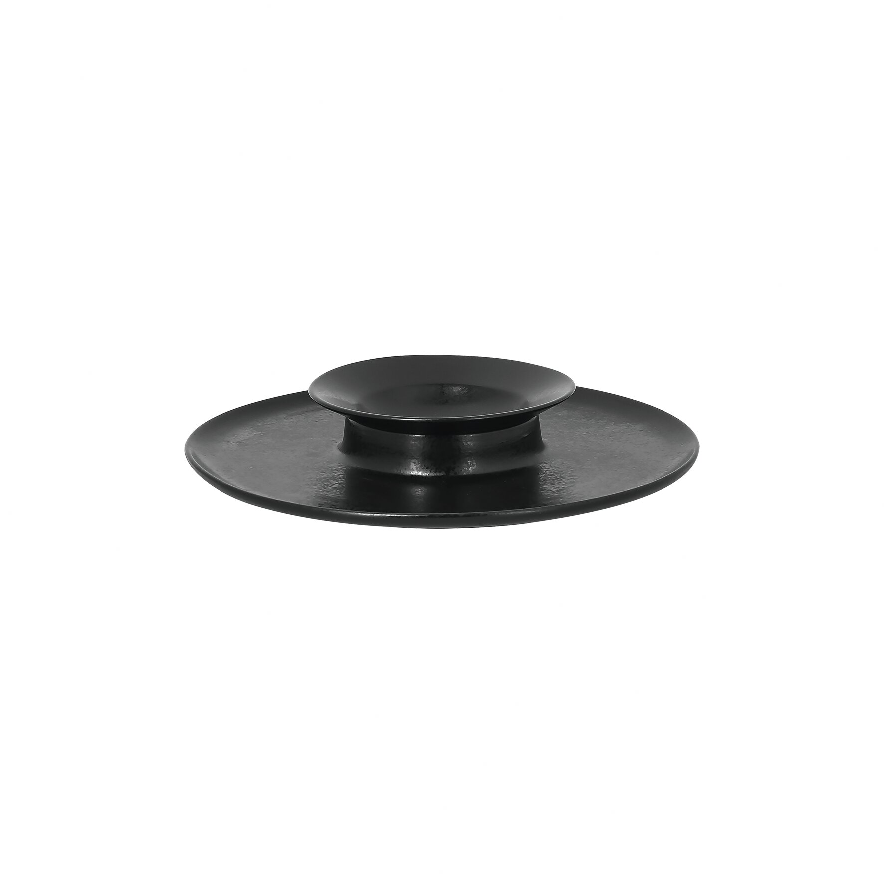 Teller rund mit Mittelteil tief chill 260 mm schwarz