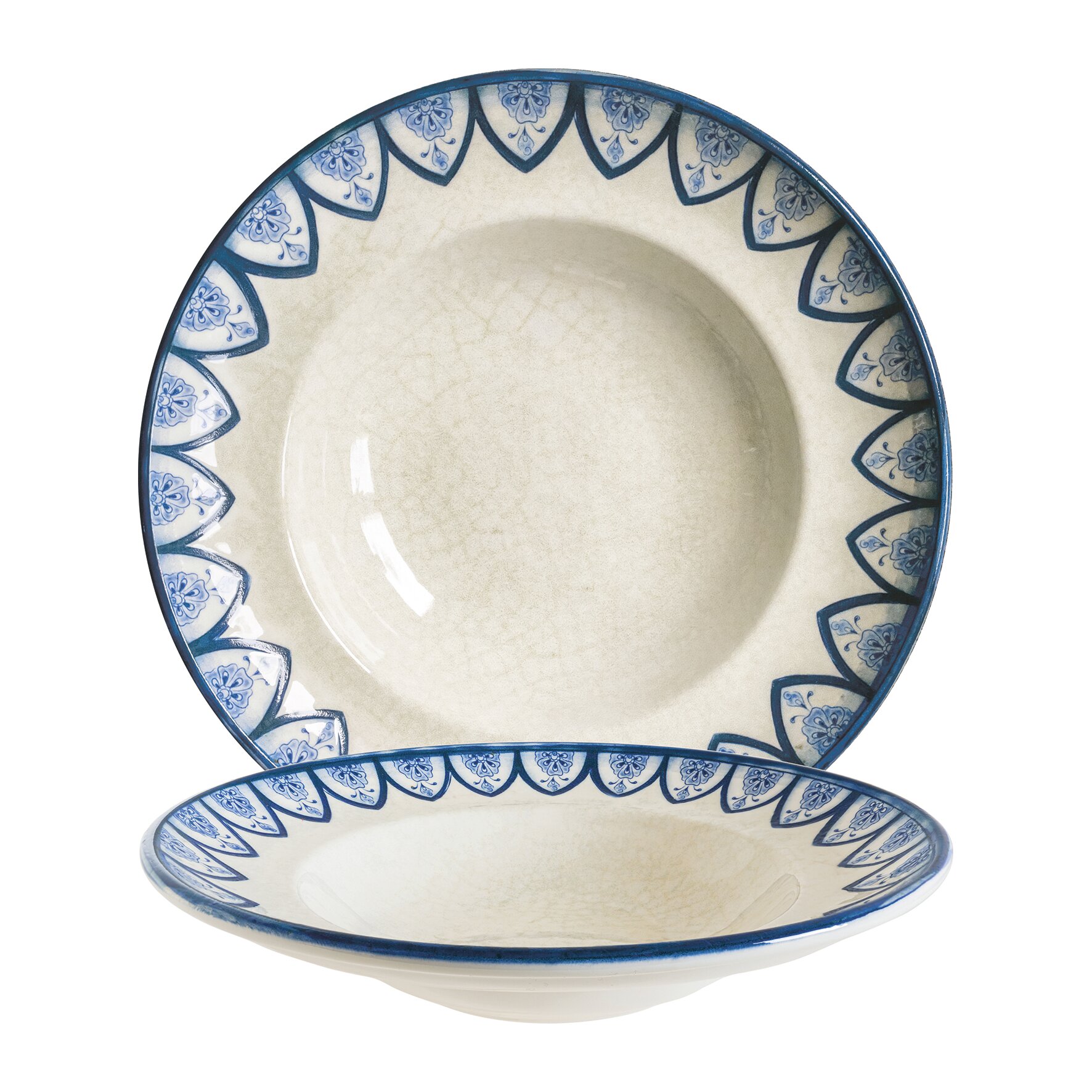 Pastateller Gourmet 268 mm / 0,45 l blau Esnaf Mid White