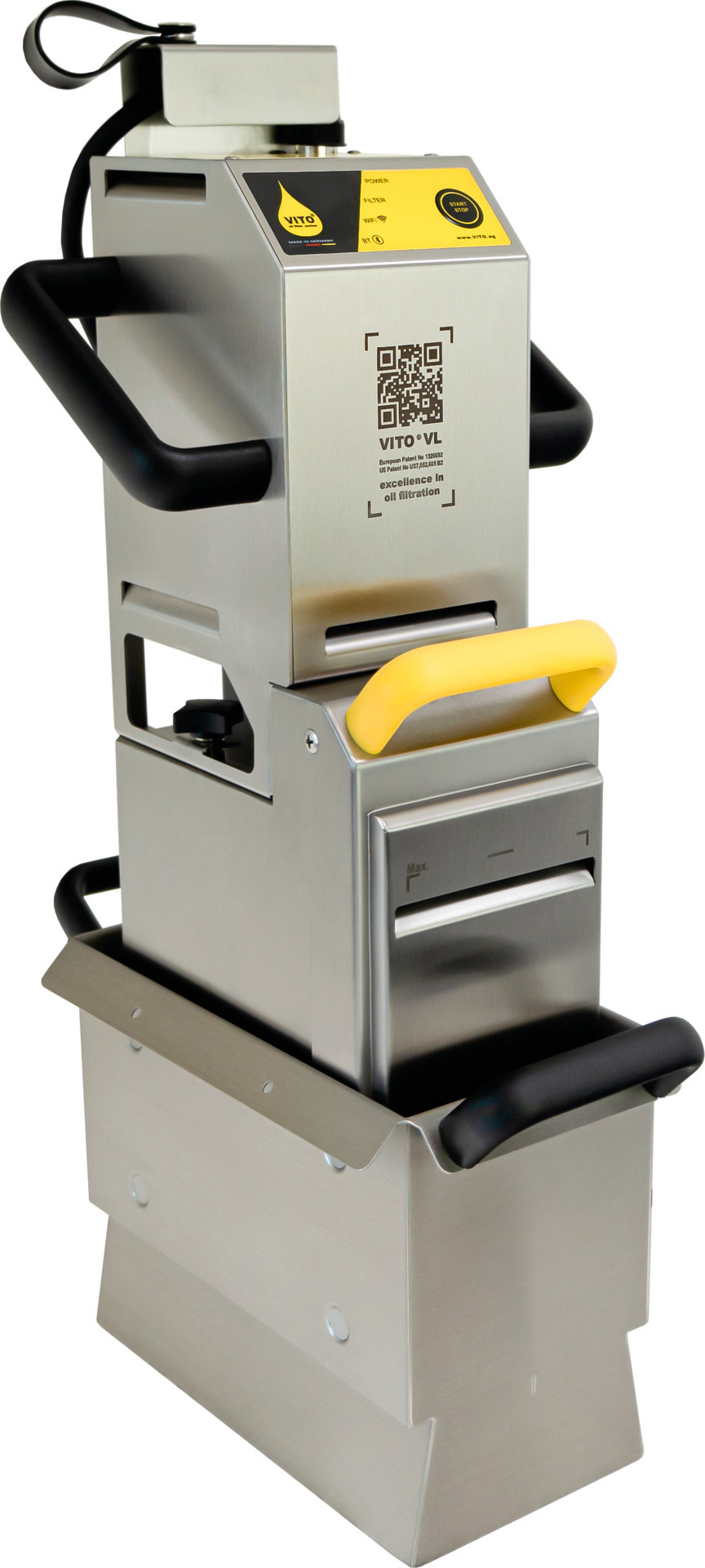 Frittierölfilter Vito VL / Leistung bis  zu 100,00 l/min. / Sogtiefe 450 mm