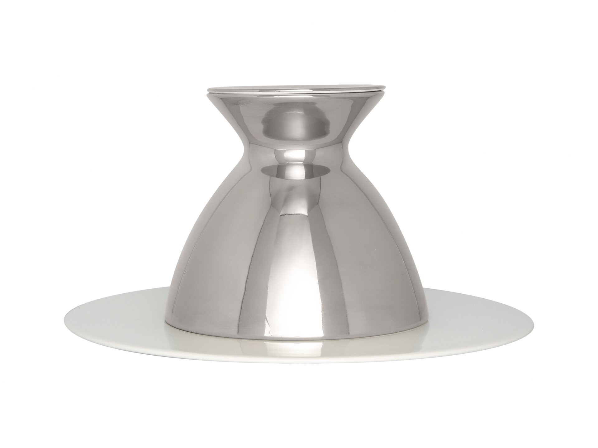 Cloche Taste 180 mm silber Hide