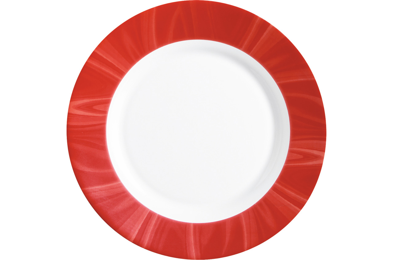 Teller tief 230 mm rot Natura Red