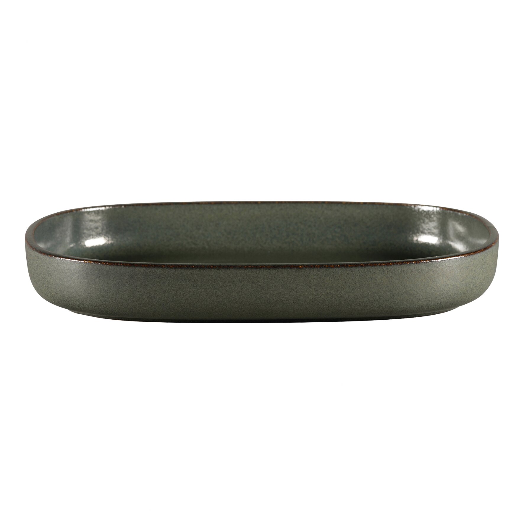 Platte oval tief 332 x 232 mm / 1,95 l caldera green Ease Caldera Green