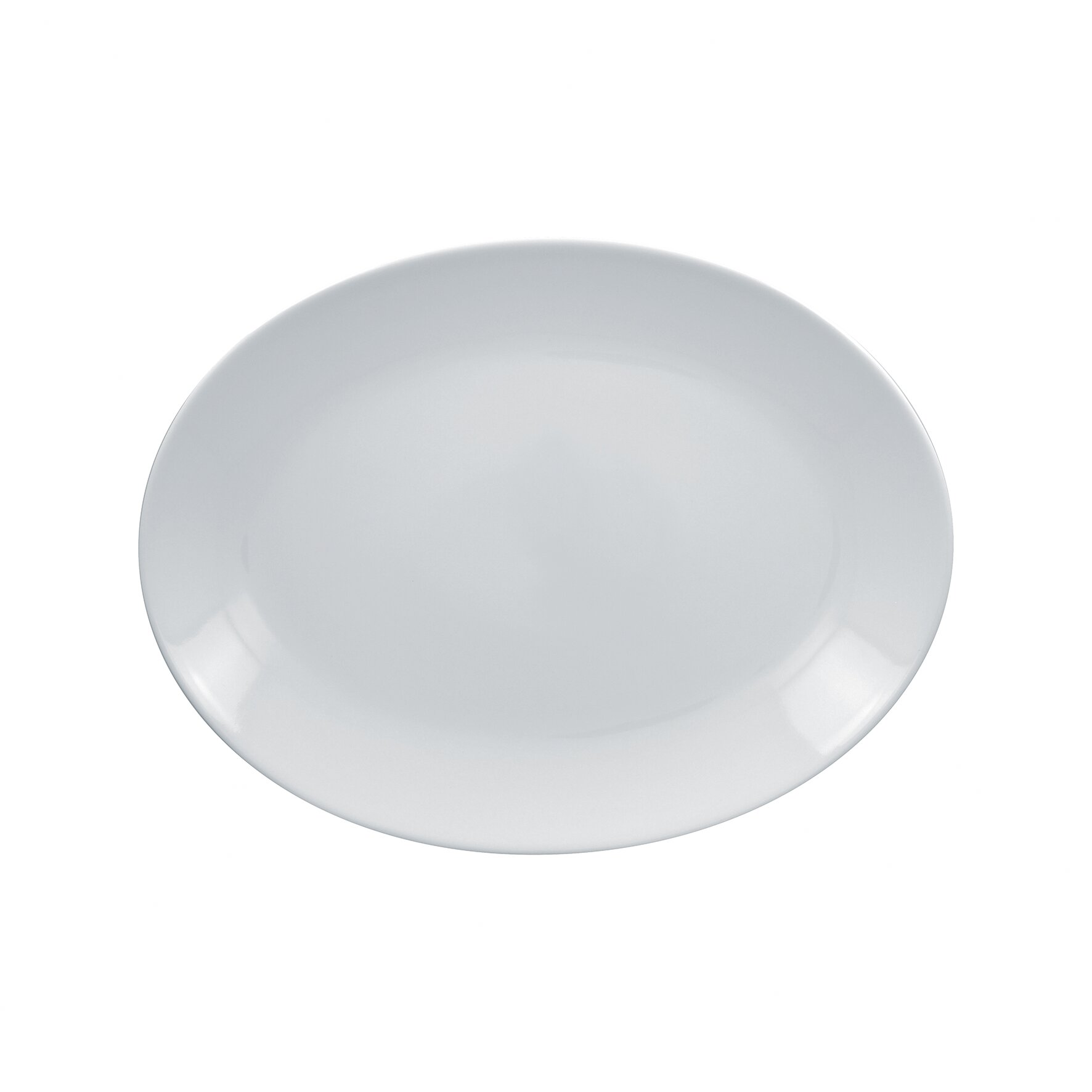 Platte oval 360 x 270 x 35 mm weiß Orion Plus