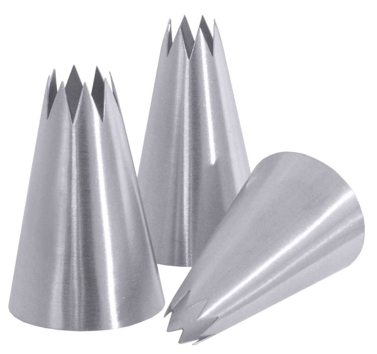 Sterntülle 10 mm fugenlos gezogen / seidenmatt poliert
