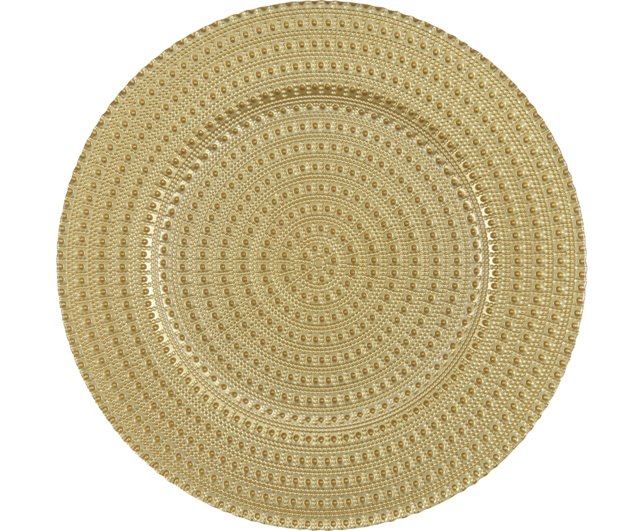 Glas-Platzteller 330 mm gold Accessoires