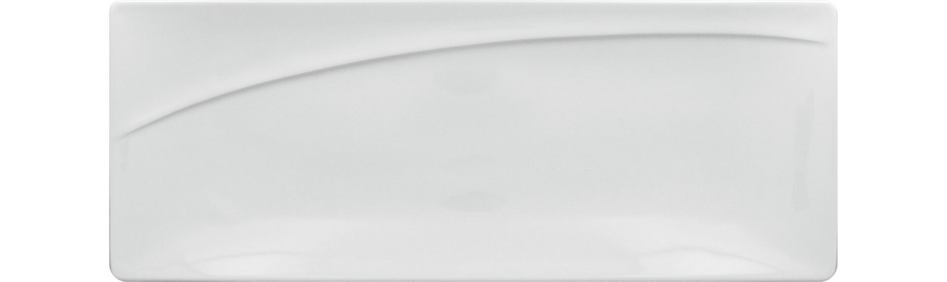 Sushiplatte rechteckig 320 x 125 mm plain-white Moon