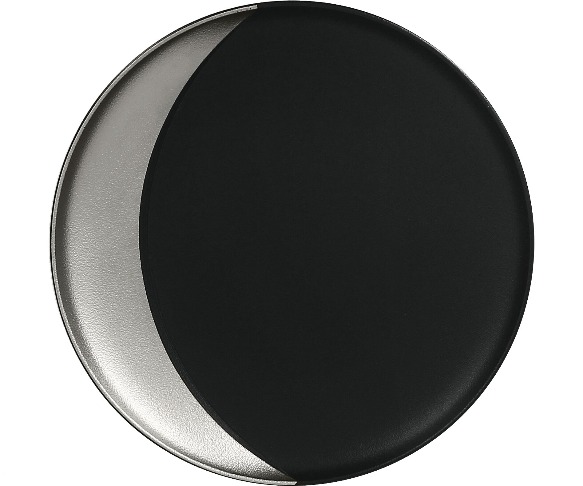 Teller tief 270 mm black-silver Metalfusion