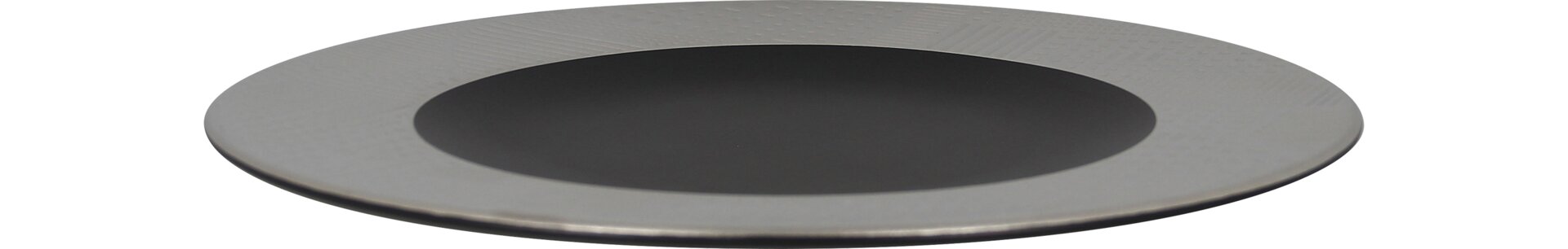 Teller flach 320 mm schwarz /silber