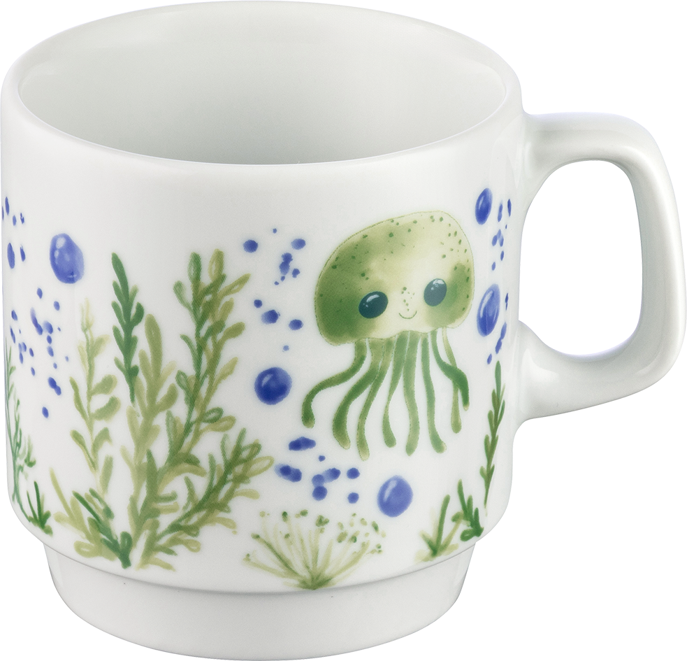 Tasse stapelbar 75 mm / 0,21 l Kids Sea Friends B1100