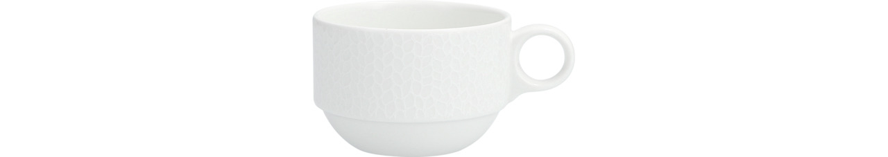 Kaffeetasse stapelbar 0,26 l weiß Amanda