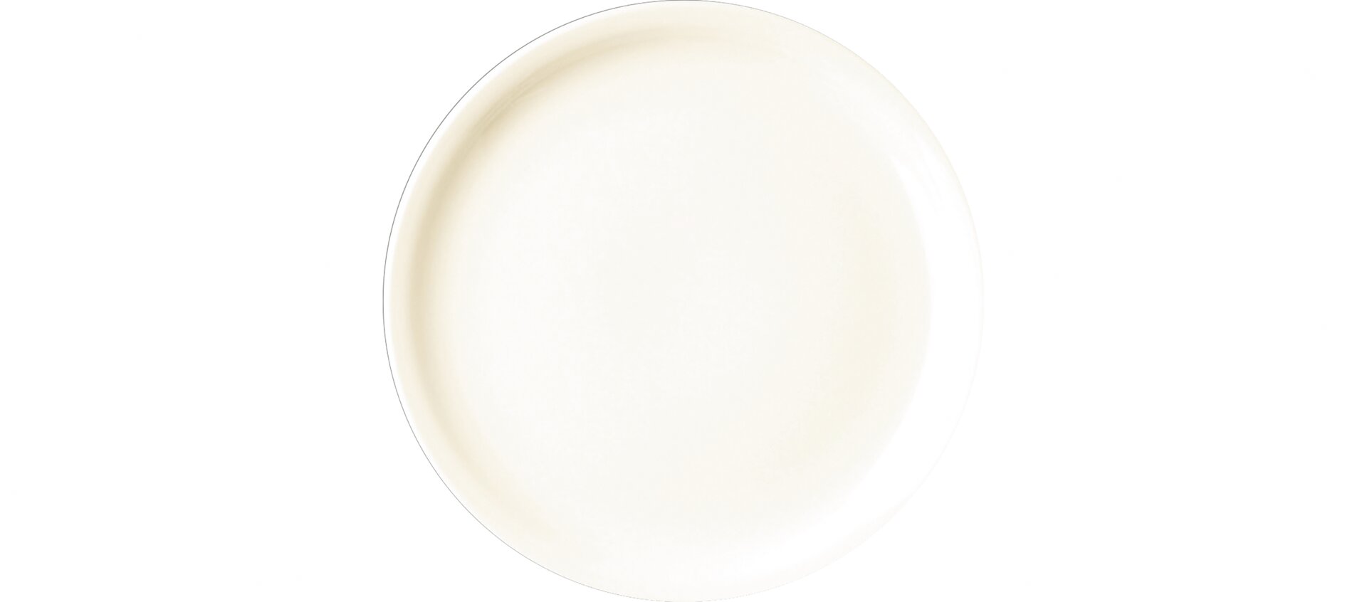 Coupteller flach rund 190 mm crème