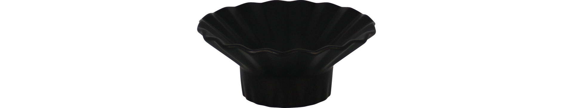 Schale gerippt 135 mm / 0,20 l black