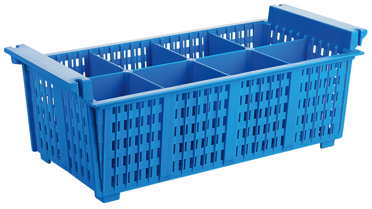 Geschirrspülkorb BESTECK 430 x 210 x 150 mm blau