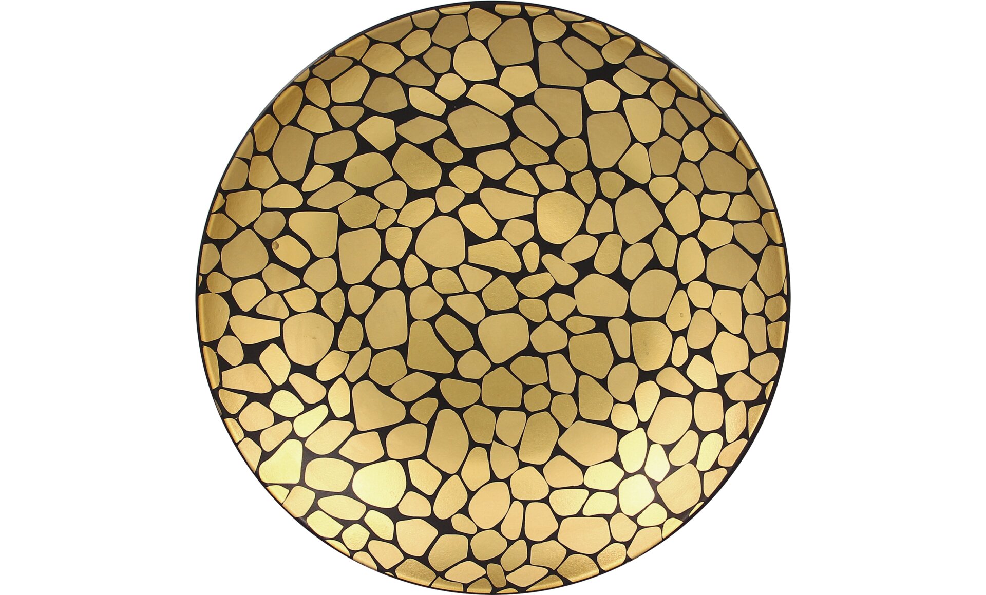 Coupteller tief 260 mm / 1,20 l schwarz / gold
