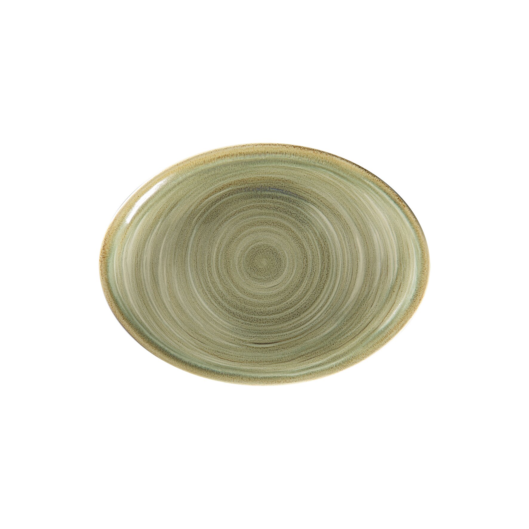 Platte oval 260 x 190 mm emerald green Spot Emerald Green