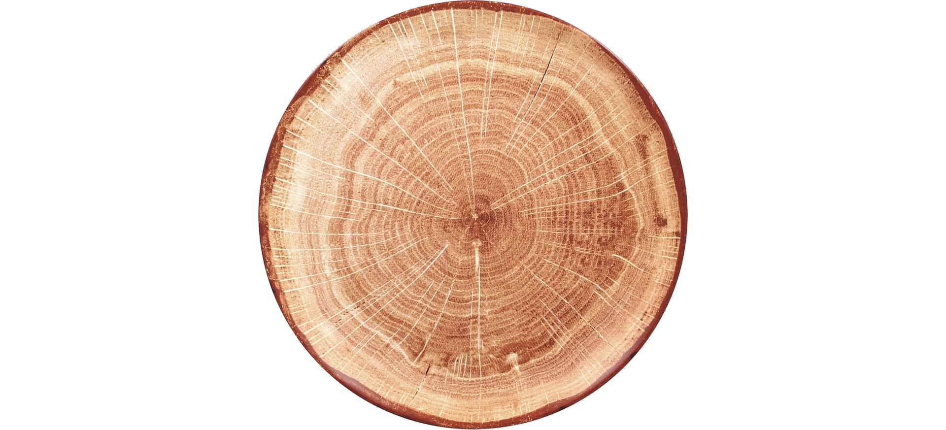 Coupteller flach 240 mm timber-brown Woodart