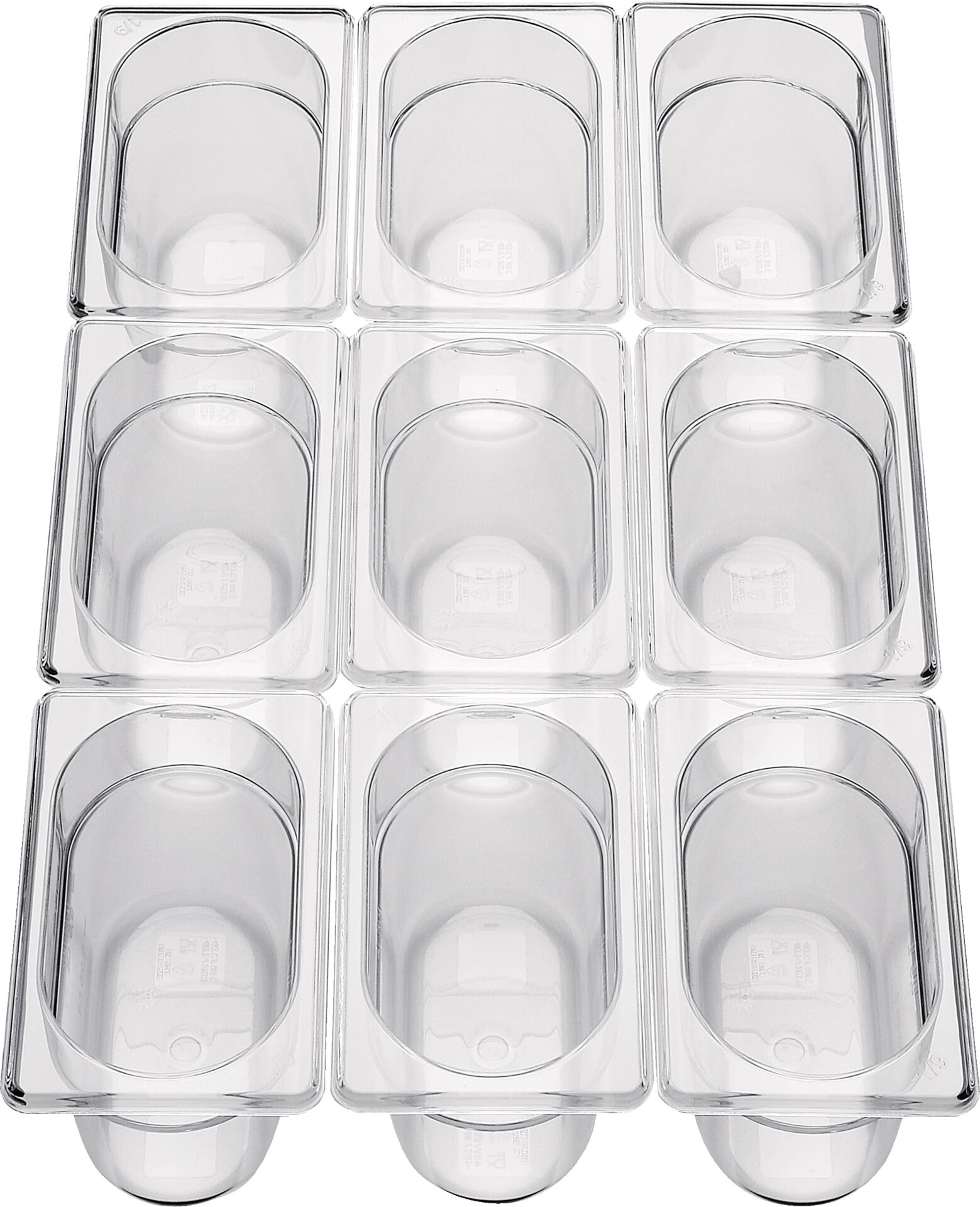 GN-Behälter 1/9 Polycarbonat 65 mm tief