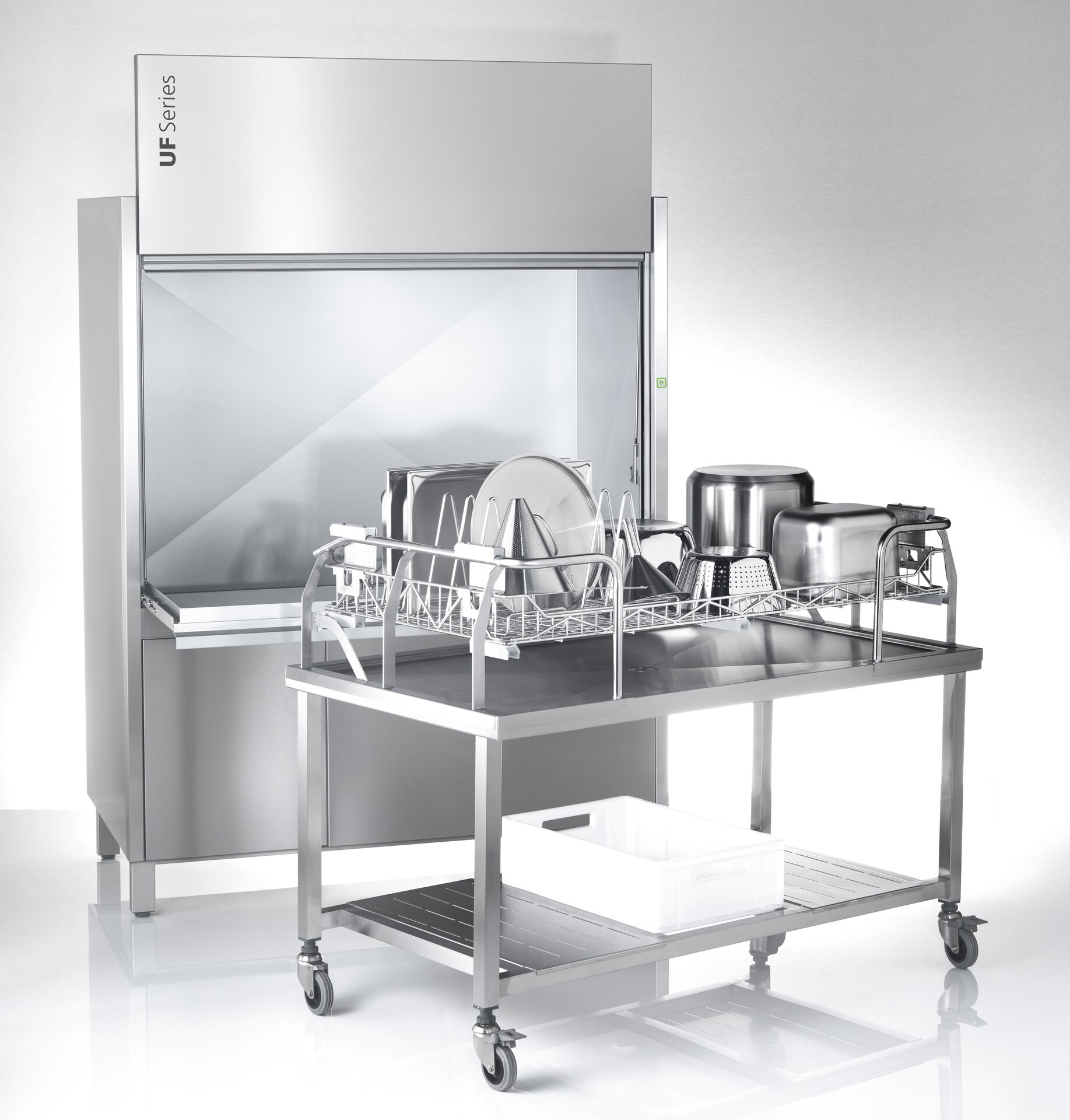 Korbwagen Edelstahl / 1465 x 825 mm