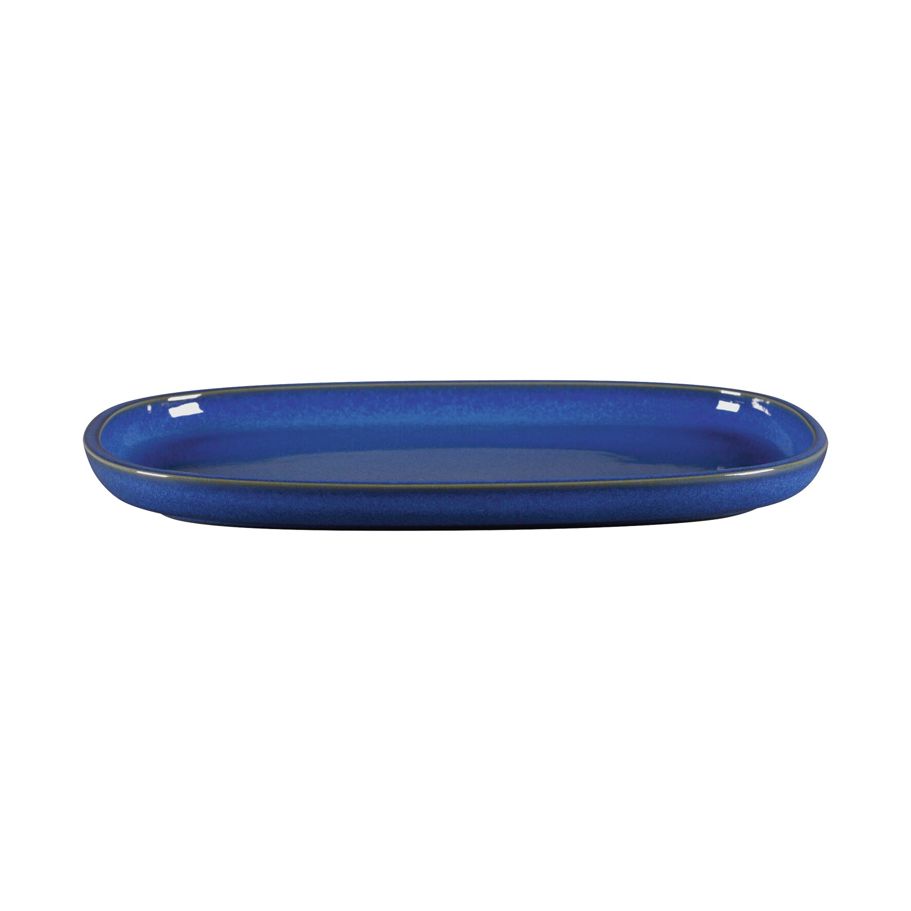 Platte oval flach 302 x 200 mm cobalt blue Ease Cobalt Blue