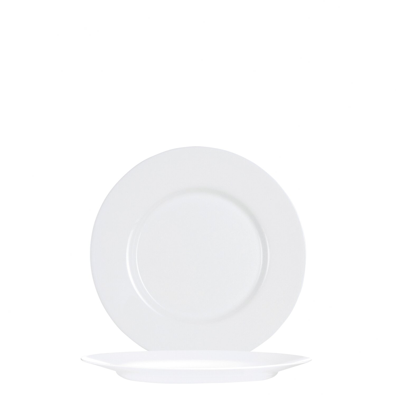 Teller flach 195 mm uni weiß