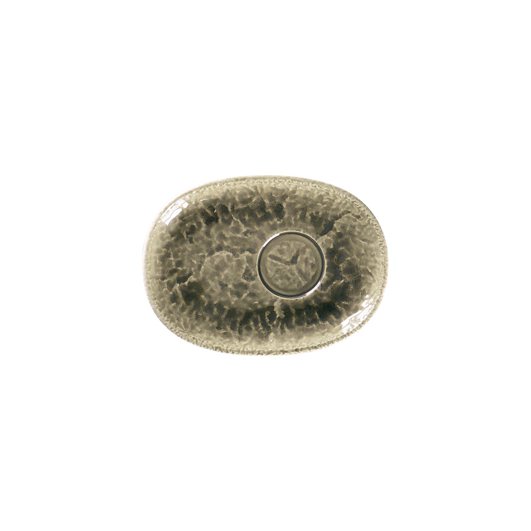 Untertasse oval 190 x 140 mm Steel grey Krush Steel Grey