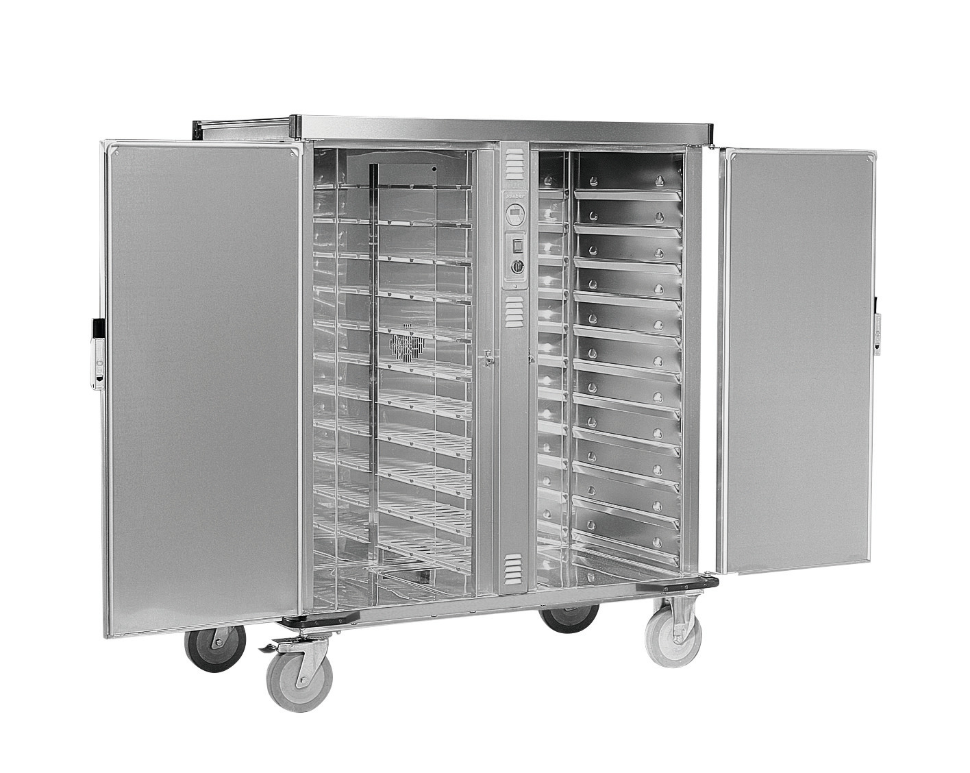 Bankettwagen beheizt / 2 x 11 Einschübe  GN 2/1 / 1490 x 837 x 1712 mm