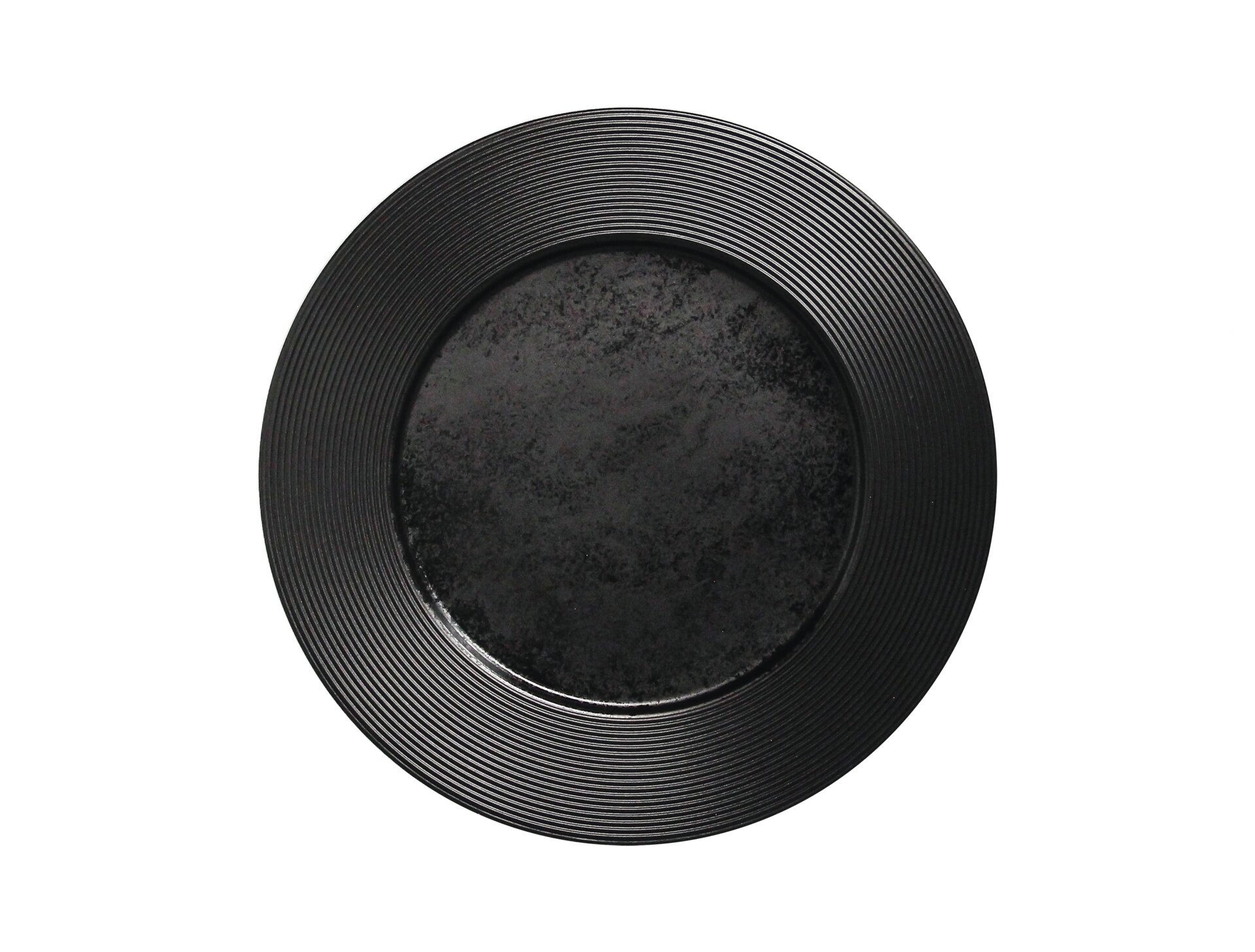 Teller flach 330 mm schwarz