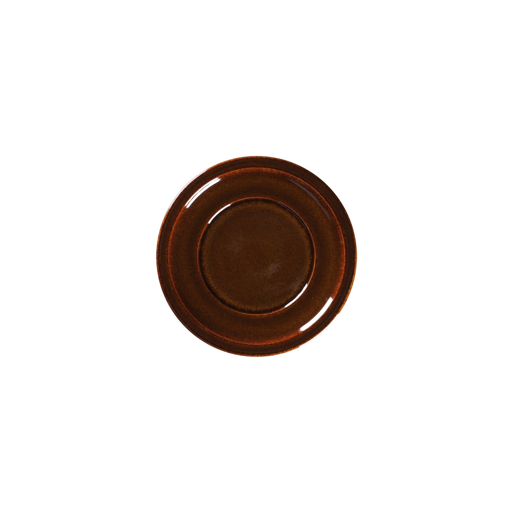 Teller flach mit Rand 161 mm honey brown Ease Honey Brown