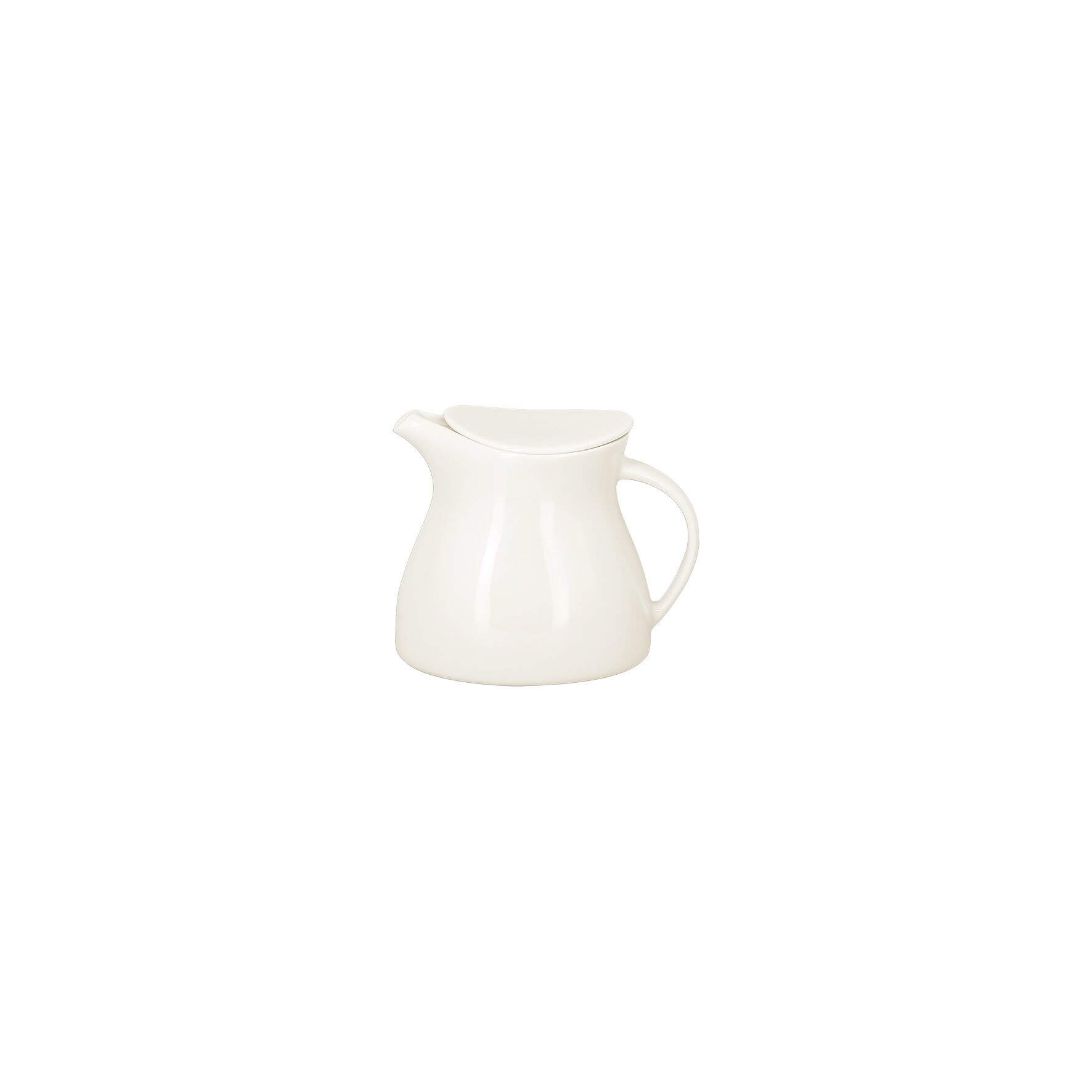 Teekanne mit Deckel swirls 150 x 100 mm / 0,40 l plain-white