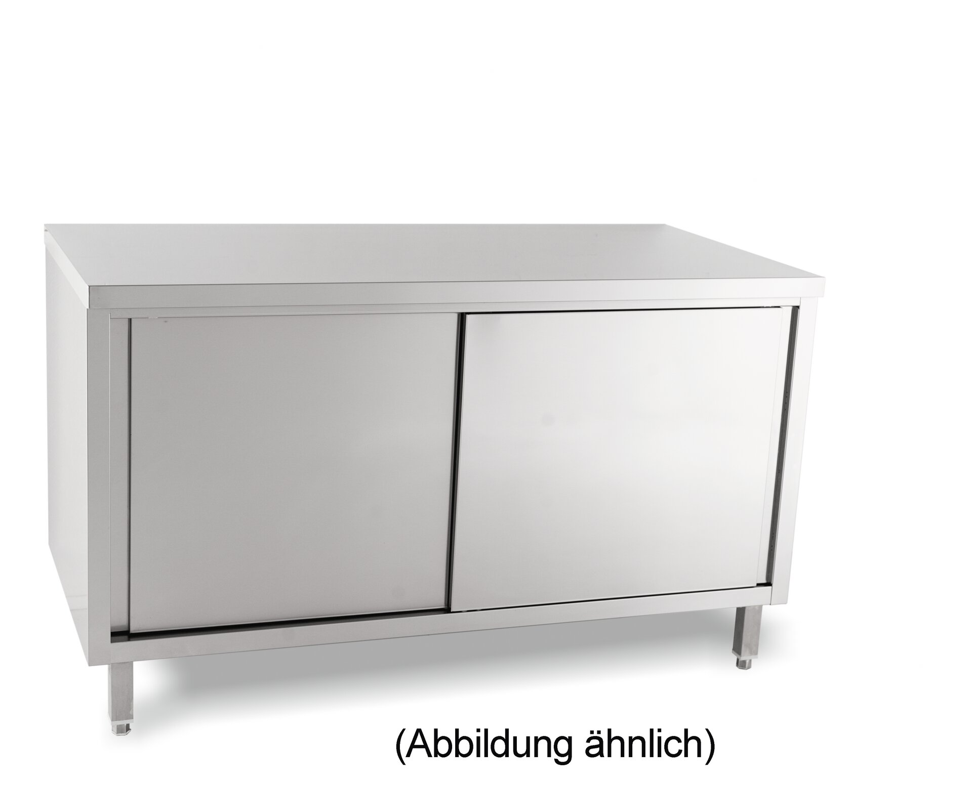 Arbeitsschrank mit Schiebetüren ohne Aufkantung 1400 x 600 x 850 mm