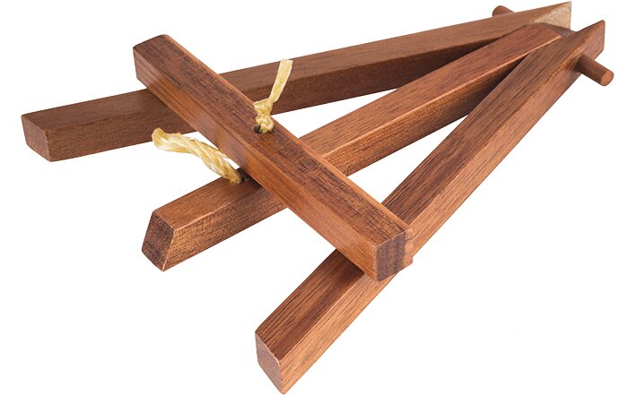 Mini-Staffelei 2-tlg. 135 x 100 x 190 mm Akazienholz