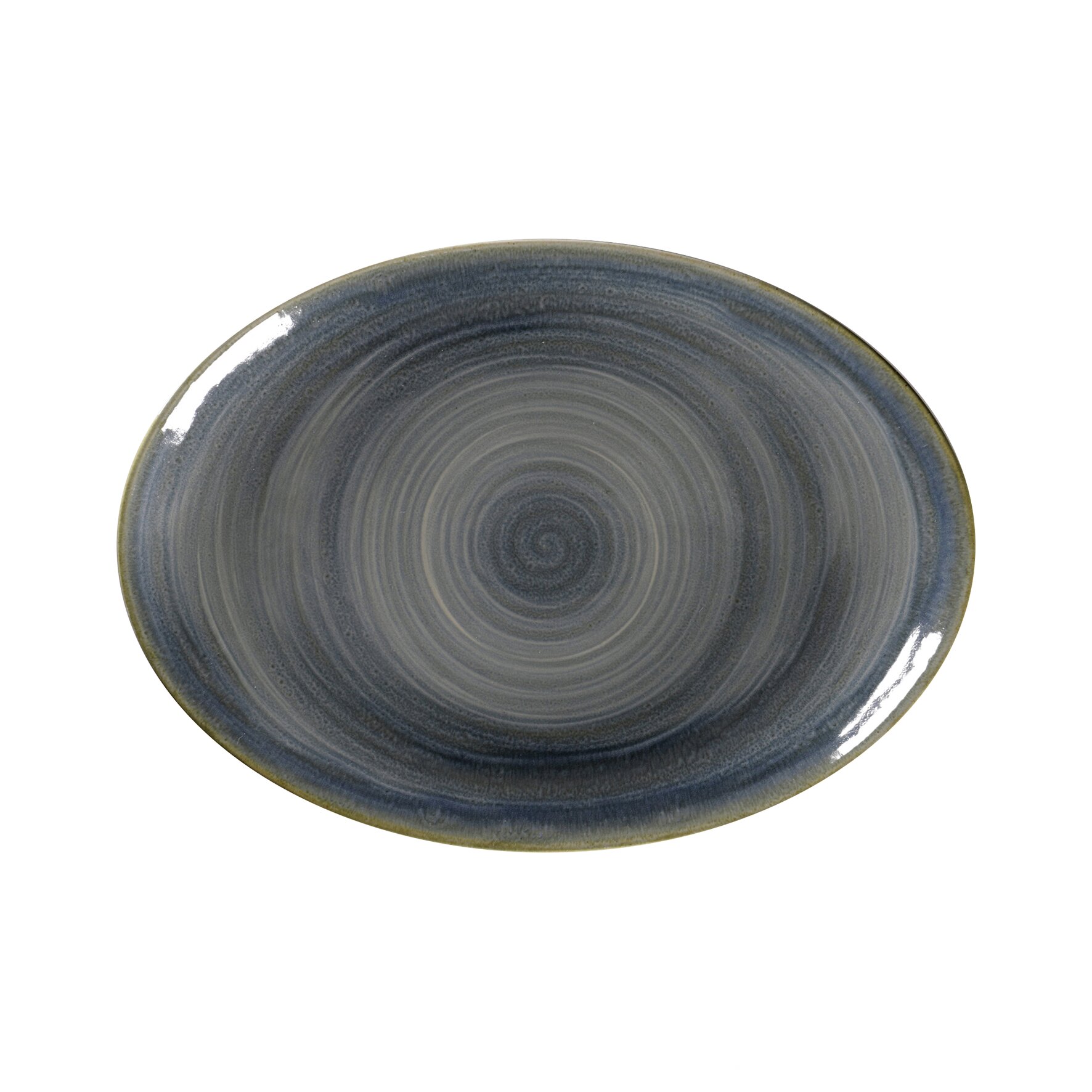 Platte oval 320 x 230 mm jade blue Spot Jade Blue