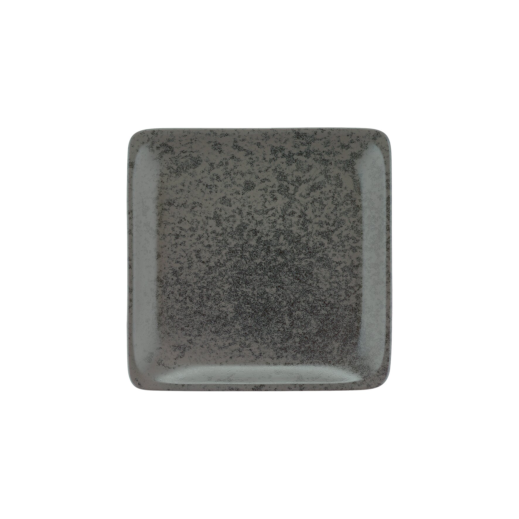 Teller flach quadratisch 215 x 215 mm black