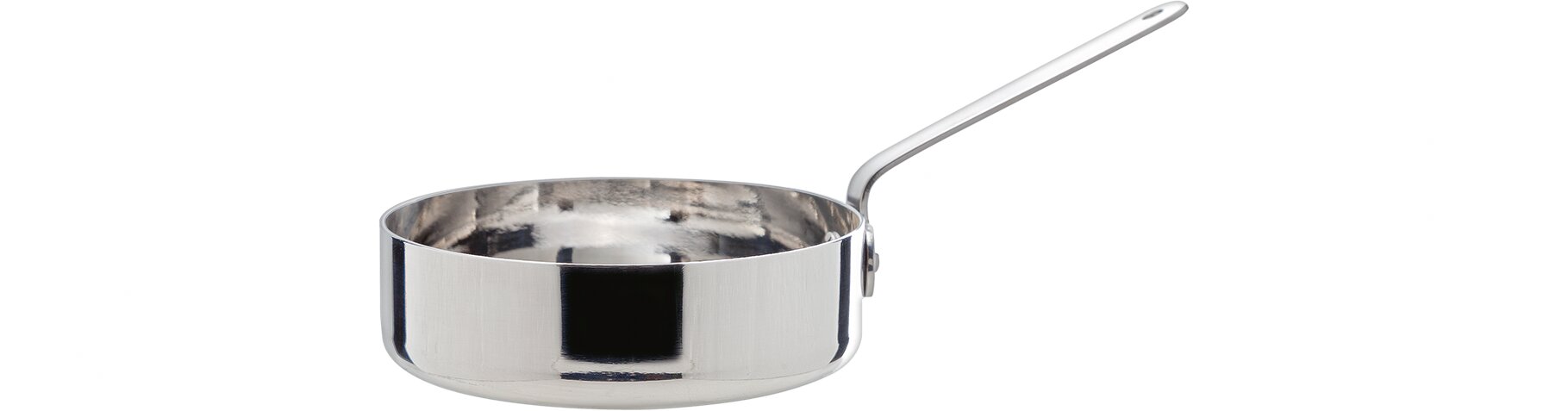 Mini Bratpfännchen mit Griff 120 mm / 0,38 l Edelstahl Spotlights