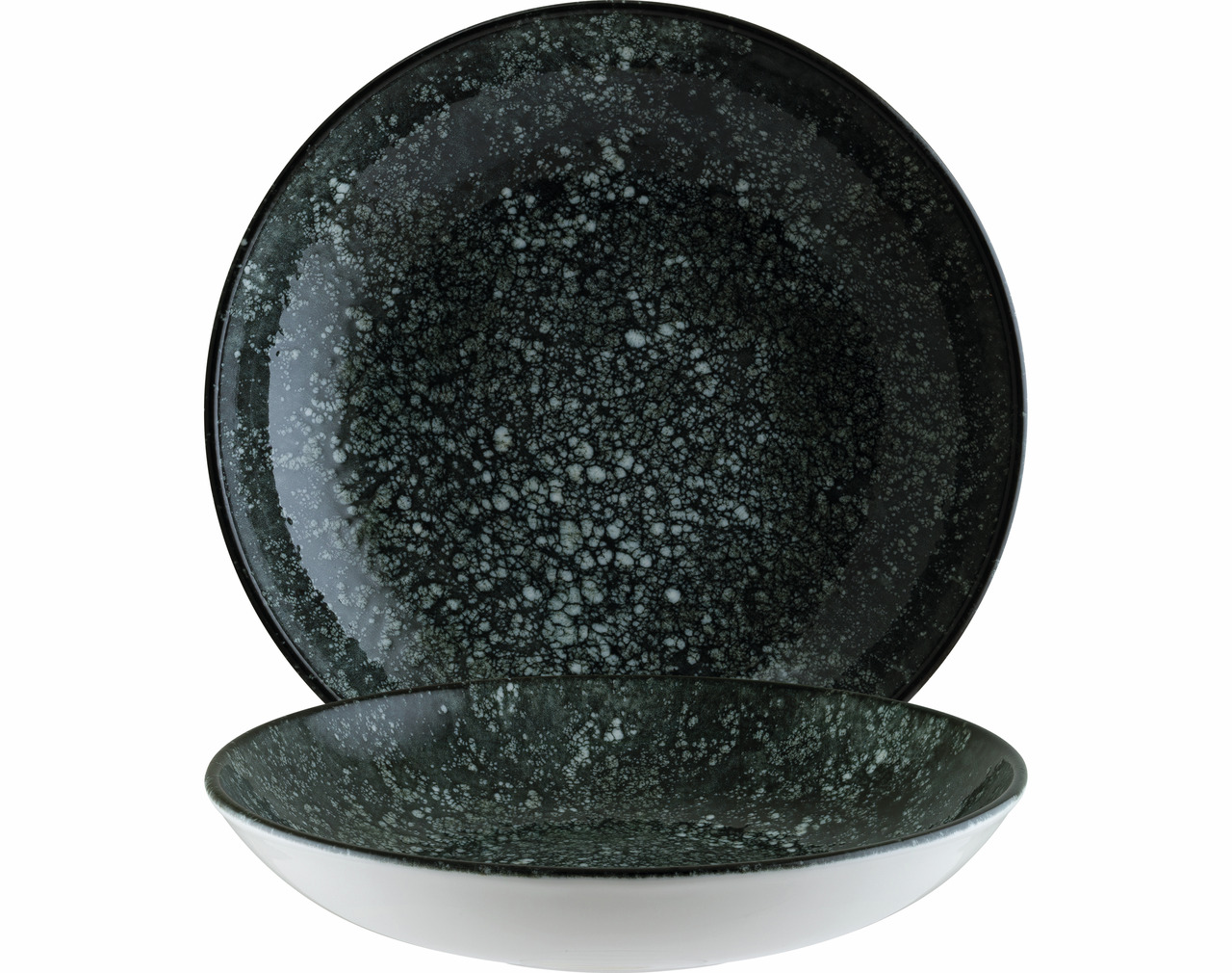 Teller tief Bloom 250 mm / 1,30 l Cosmos Black