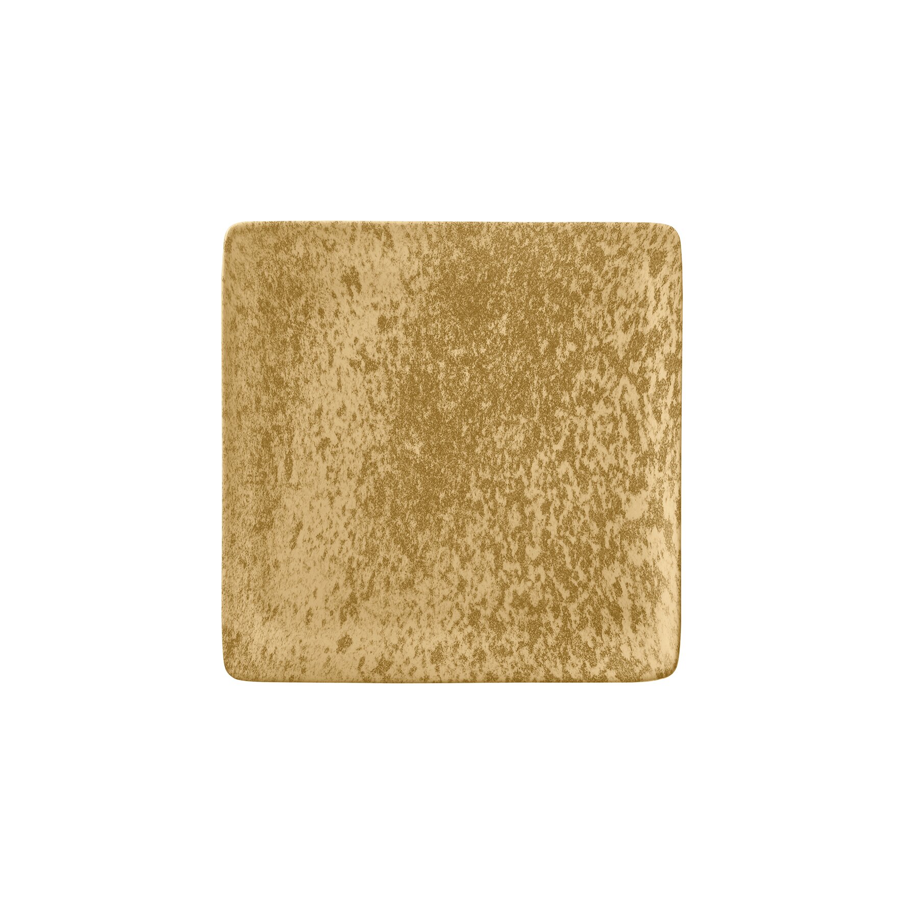 Teller flach quadratisch 215 x 215 mm  dark yellow