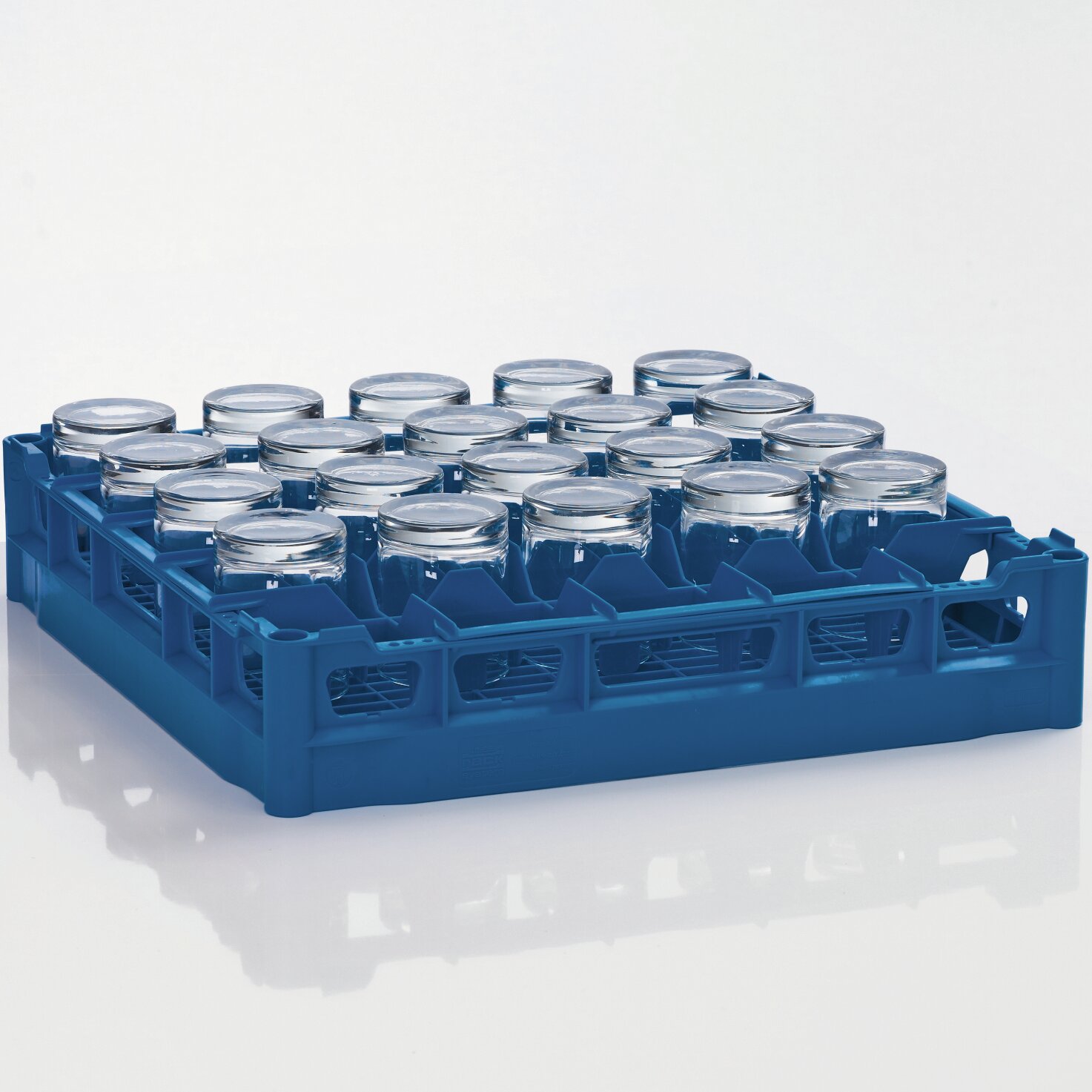 Gläserkorb Kunststoff für 25 Gläser / 500 x 500 mm / max. Glashöhe 70 mm