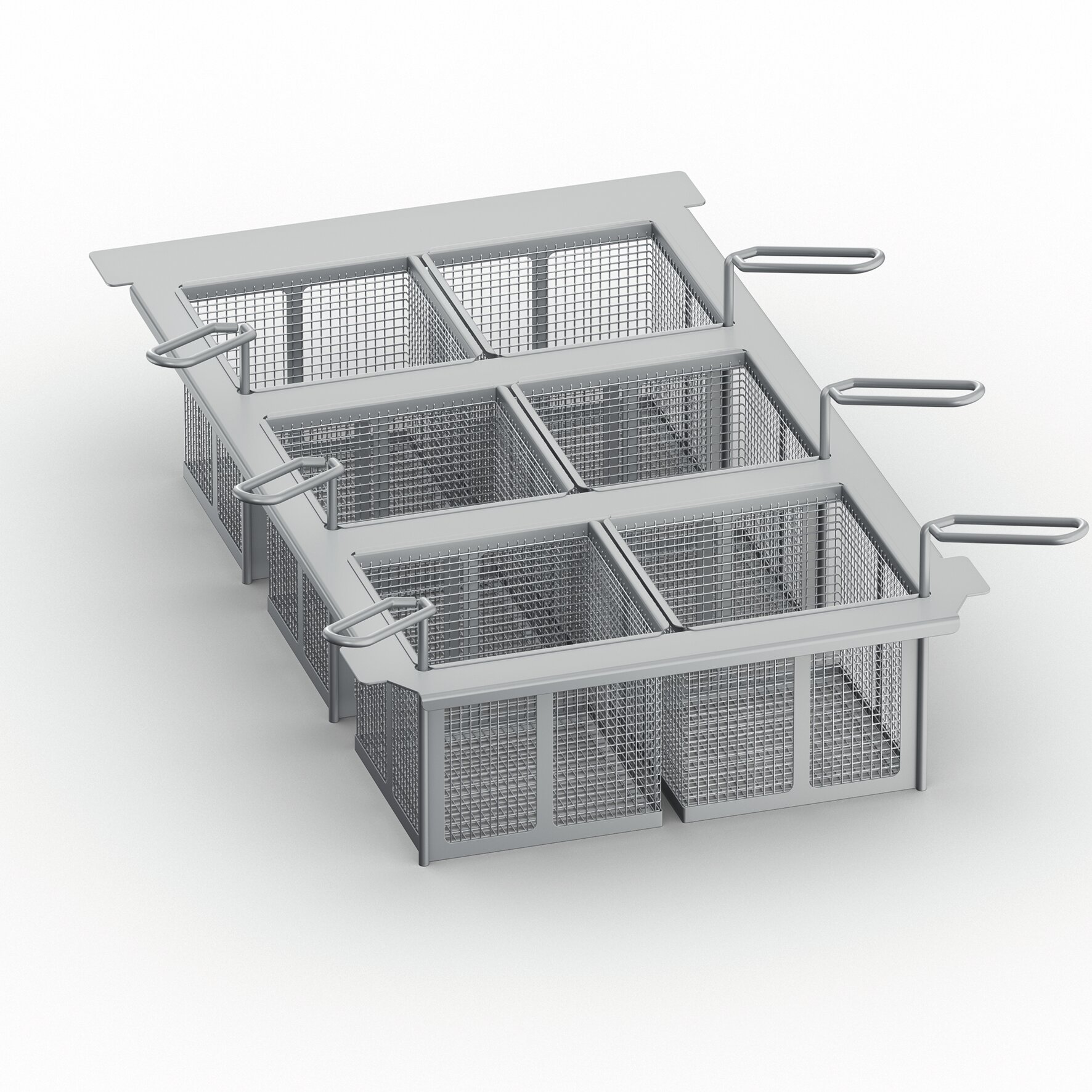 Kit 6 Portionskörbe GN 1/6 Frittieren  passend für typ 2-S