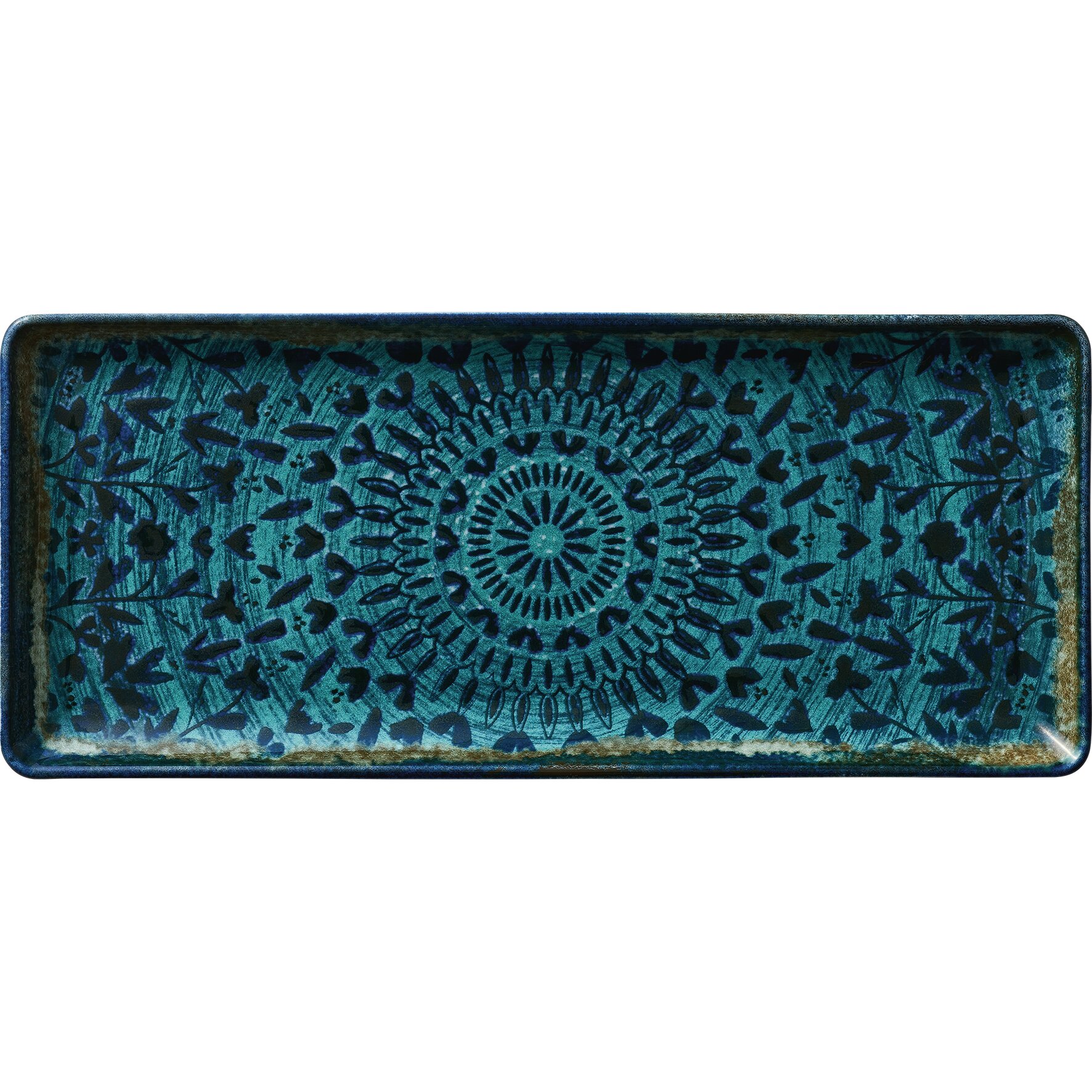Platte rechteckig 350 x 150 mm indigo Mirage